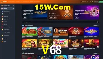 Jackpots e promoções na V68